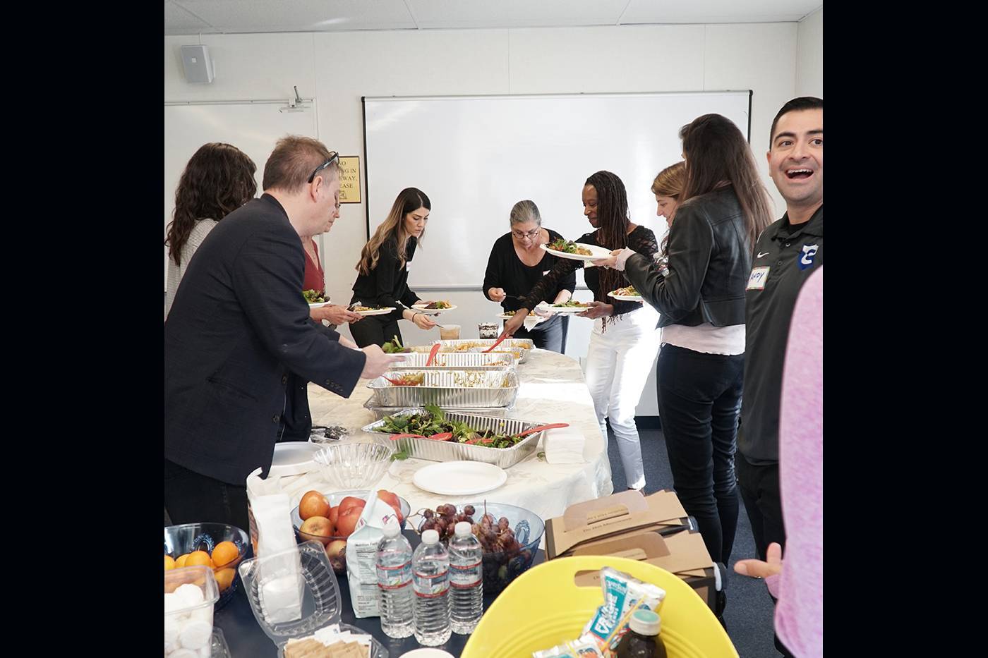 Lunch is being served. to participants.